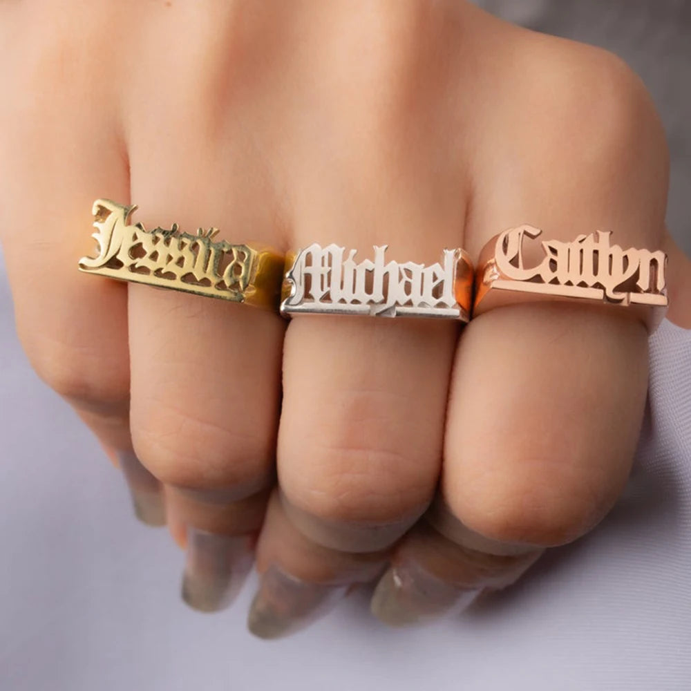 Personalized Name Ring