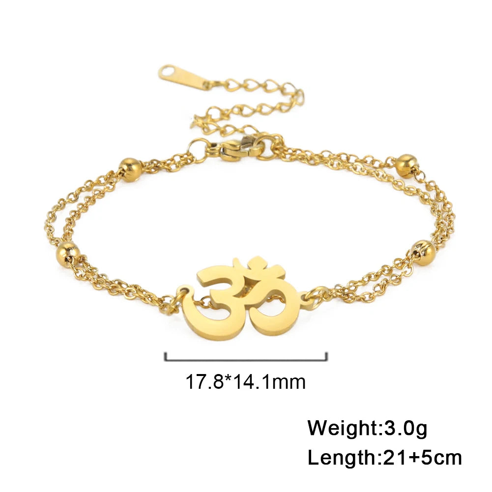 Lucktune OM Symbol Anklet