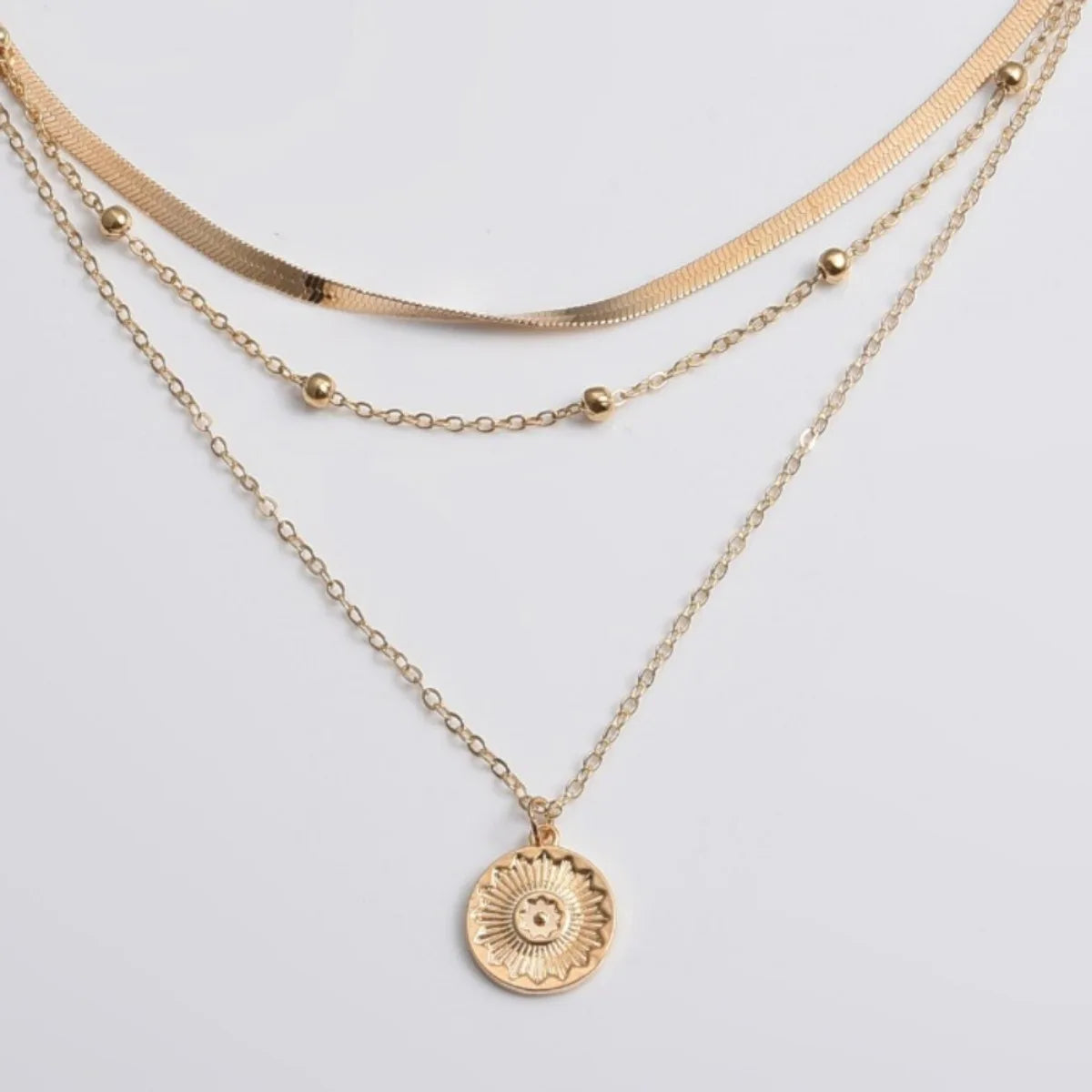 Triple-Layer Chain Necklace