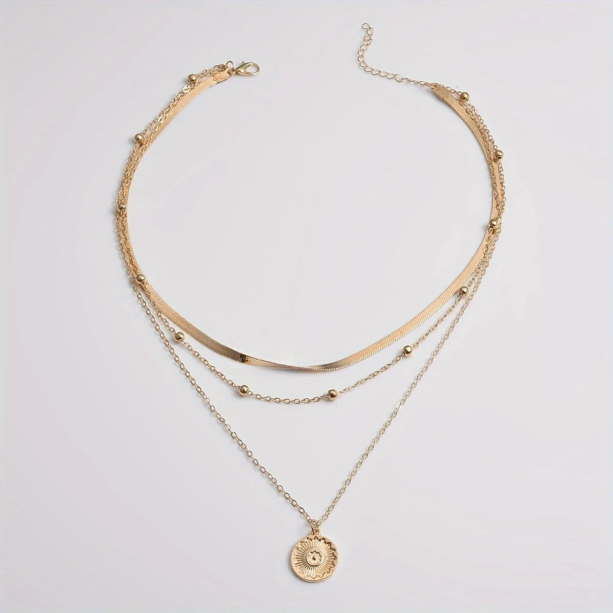 Triple-Layer Chain Necklace