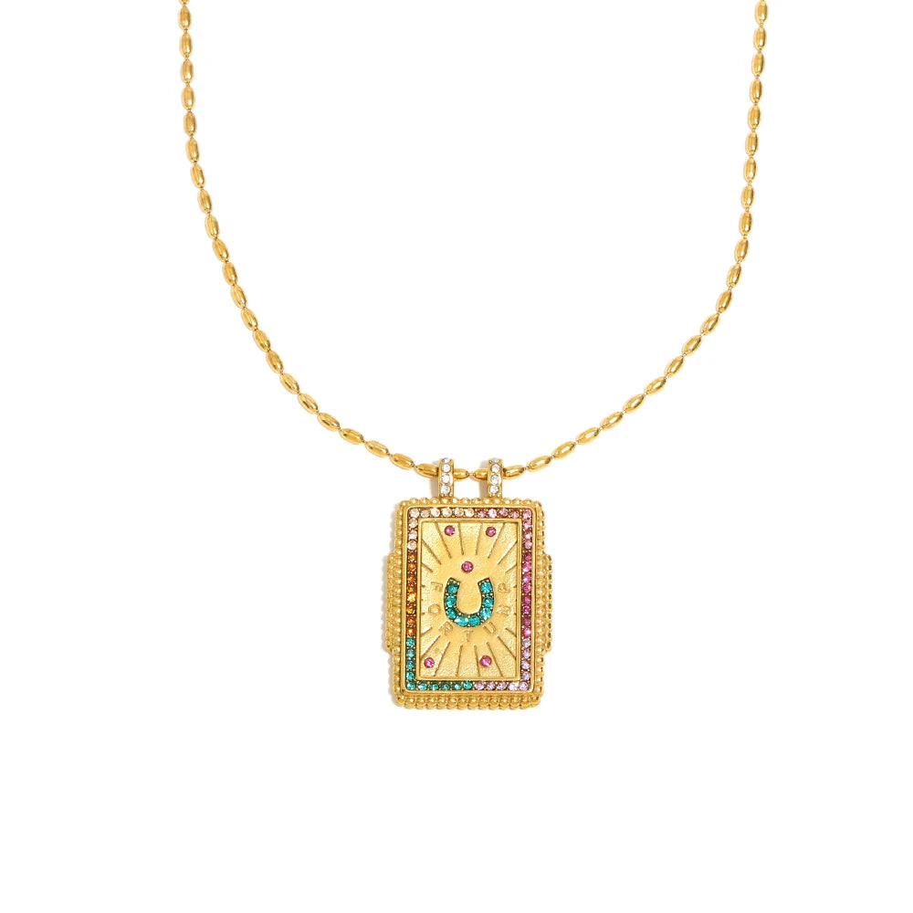 Zircon Pendant Necklace