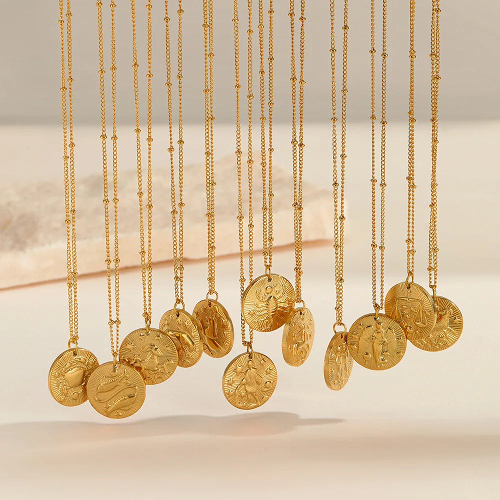 Zodiac Coin Necklace