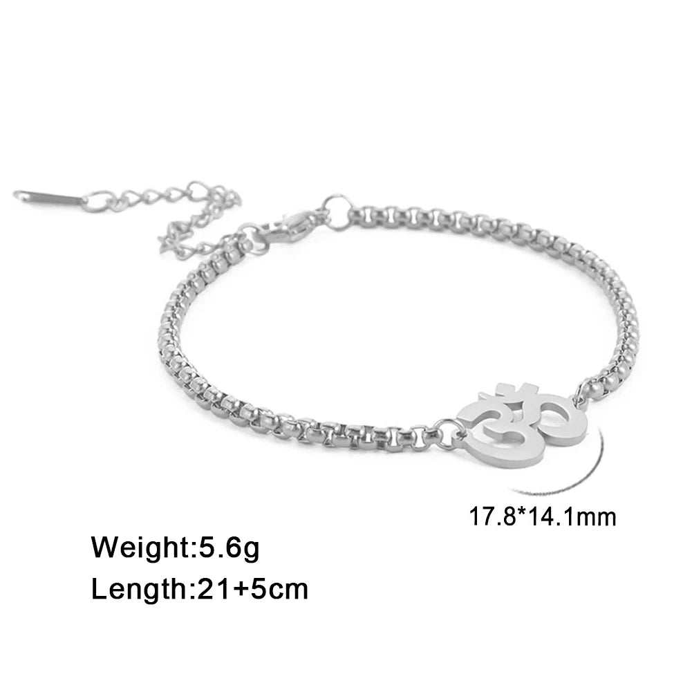 Lucktune OM Symbol Anklet