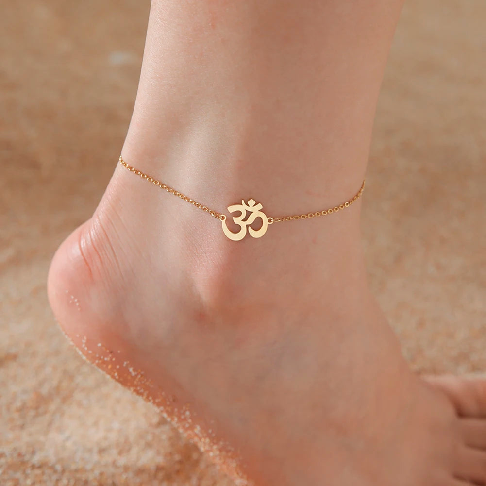 Lucktune OM Symbol Anklet