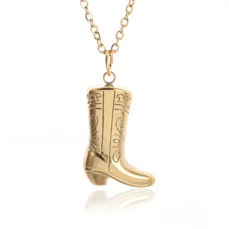 Cowgirl Boot Necklace
