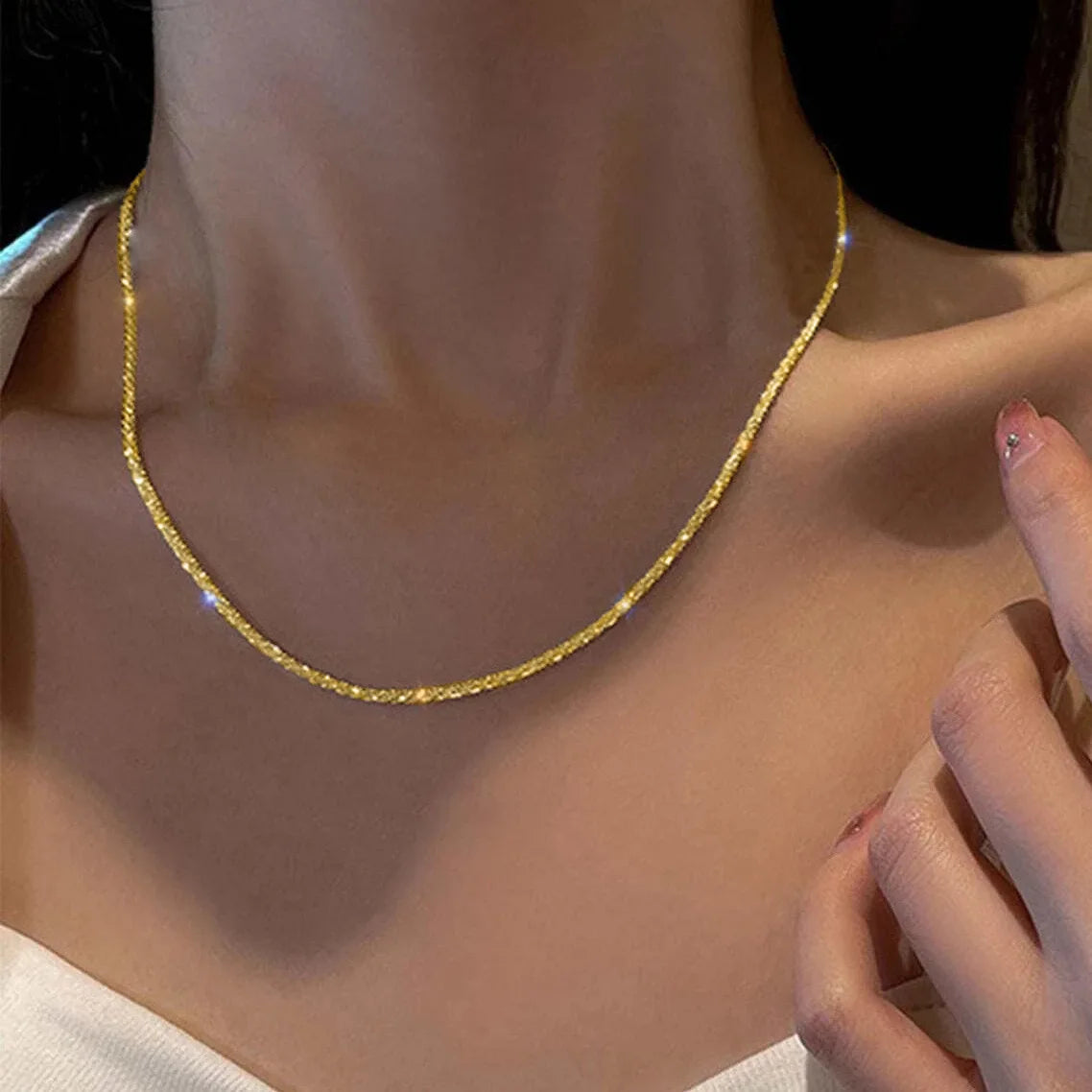 Gold Stone Necklace