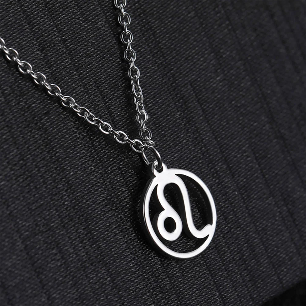 Hollow-Out Star Zodiac Necklace