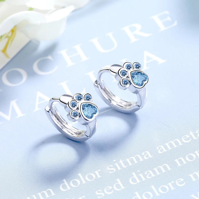 Paw Hoop Earrings