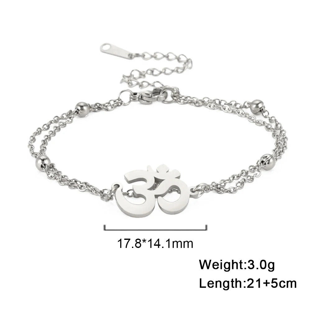 Lucktune OM Symbol Anklet
