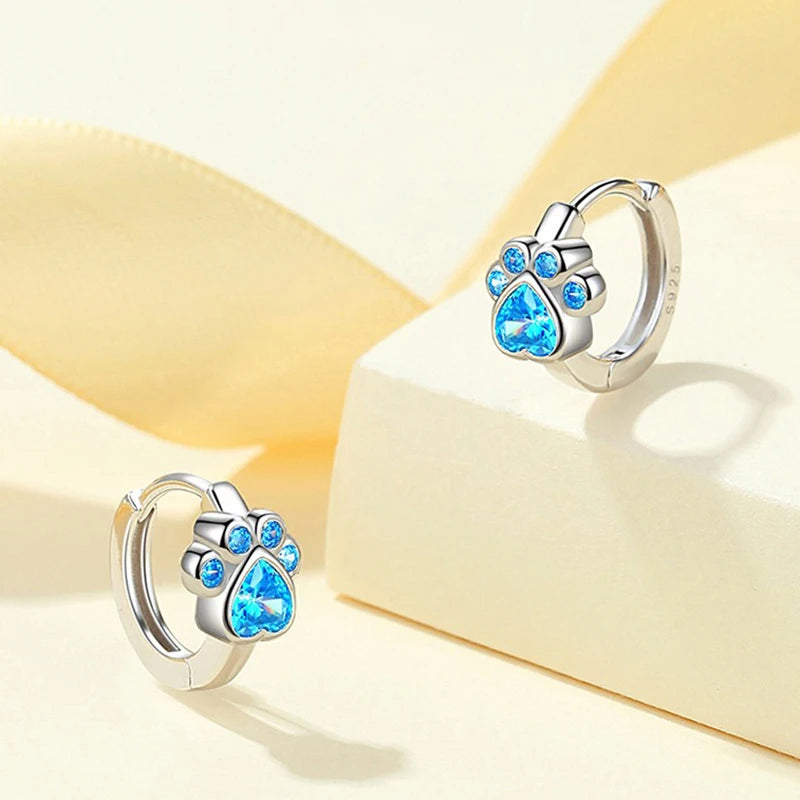 Paw Hoop Earrings