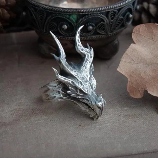 Dragon Head Adjustable Ring