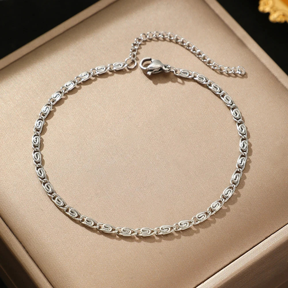 Stainless Steel Gold Chain Bracelet