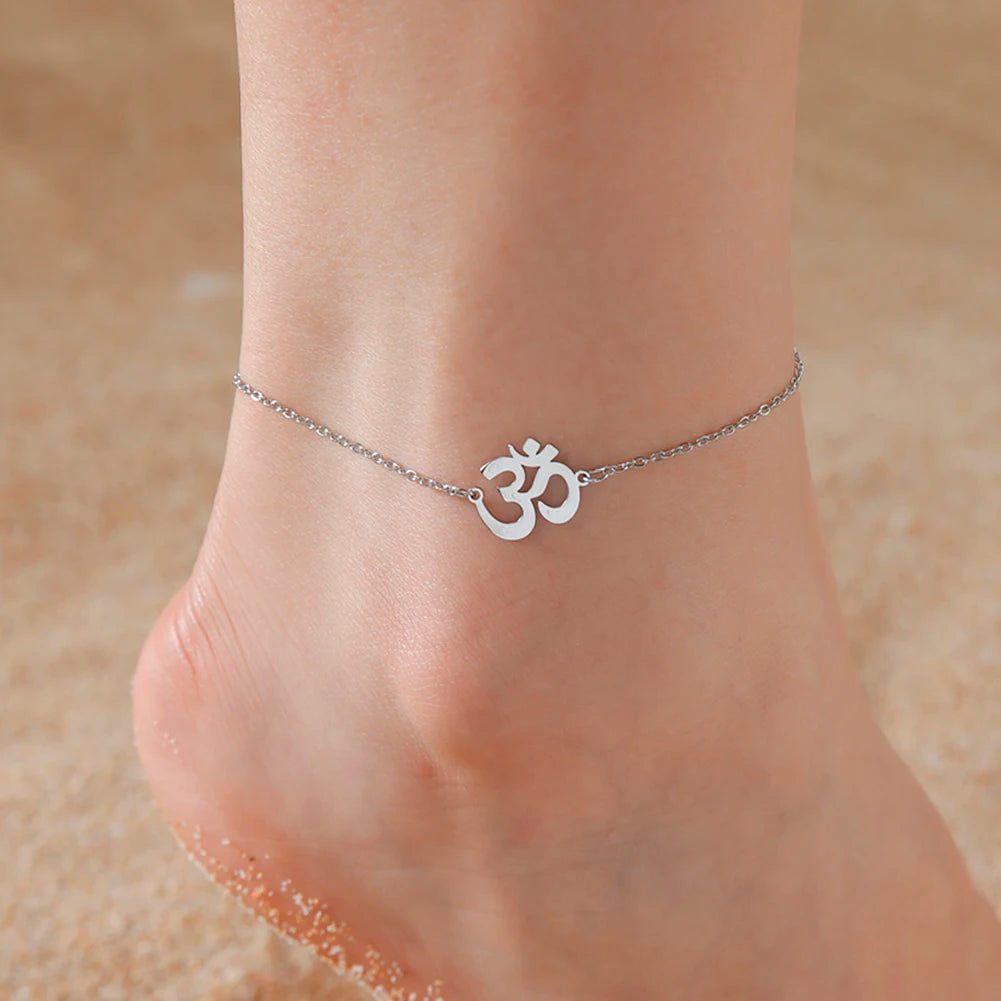 Lucktune OM Symbol Anklet