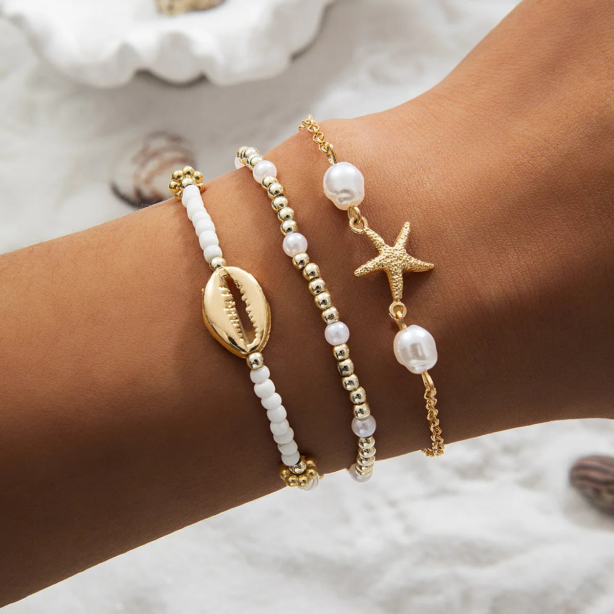 Summer Shell Bracelet Set