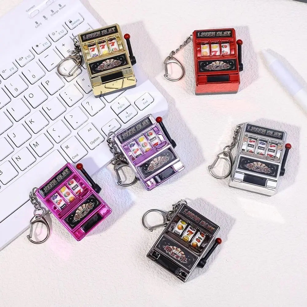 Mini Slot Machine Keychain