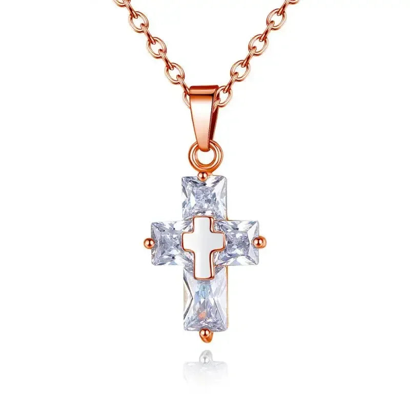 Holy Stone Cross Necklace