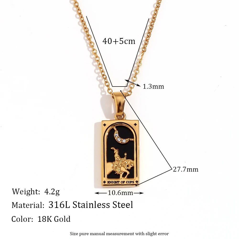 Tarot Card Pendant Necklace