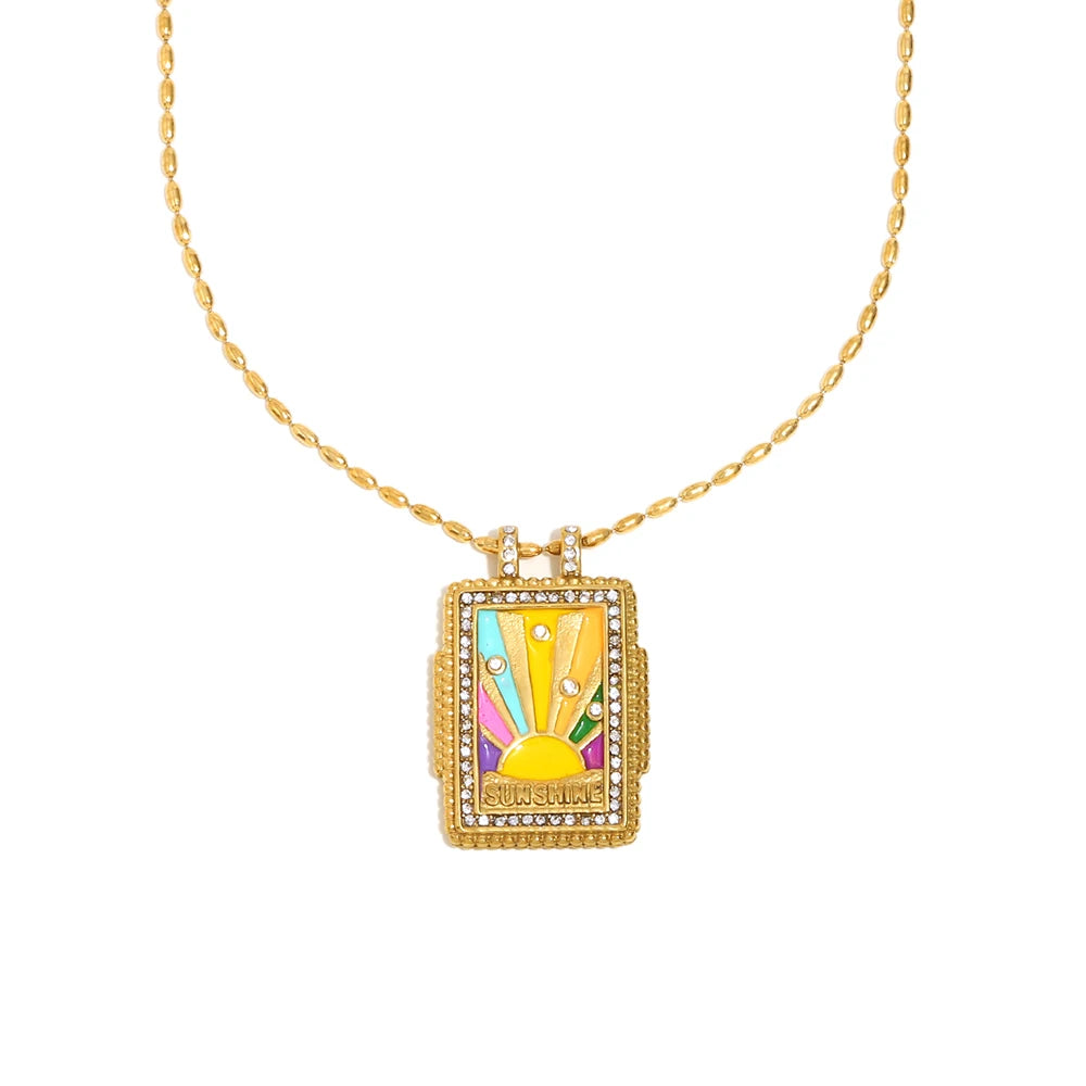 Zircon Pendant Necklace