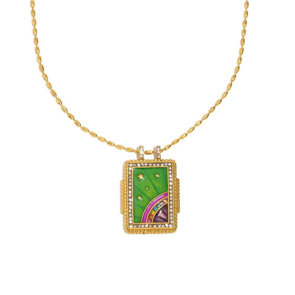 Zircon Pendant Necklace