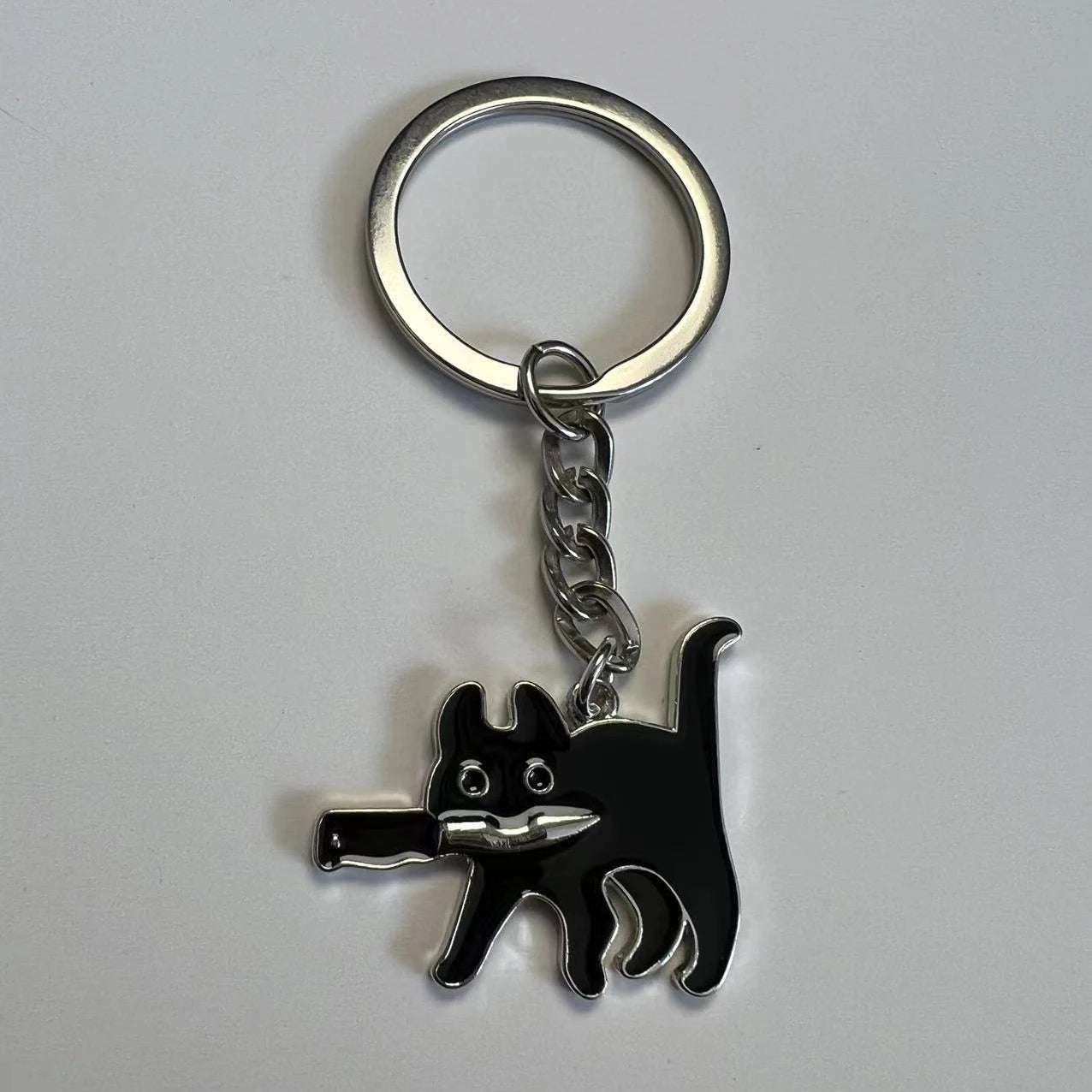 Black Cat Keychain