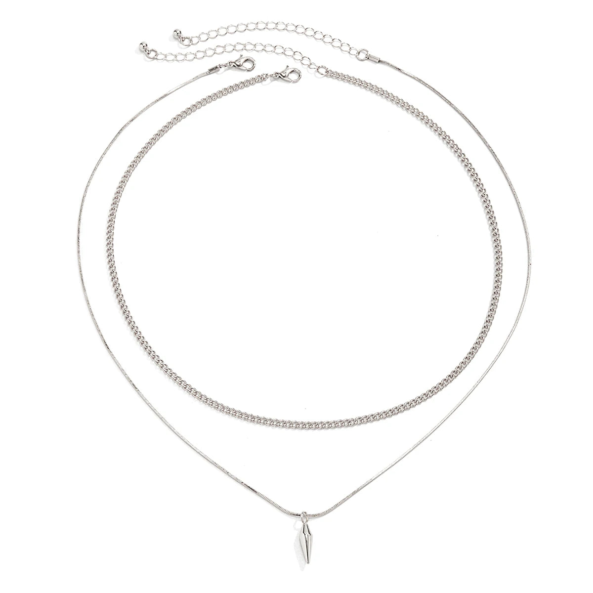 Punk Chain Necklace Set