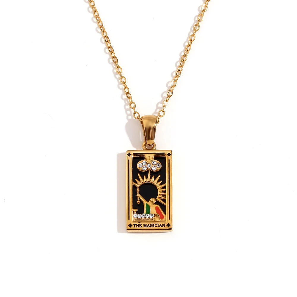 Tarot Card Pendant Necklace