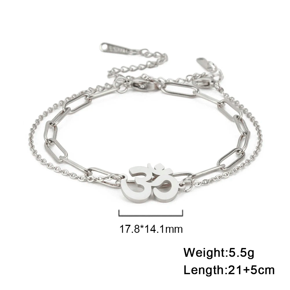 Lucktune OM Symbol Anklet