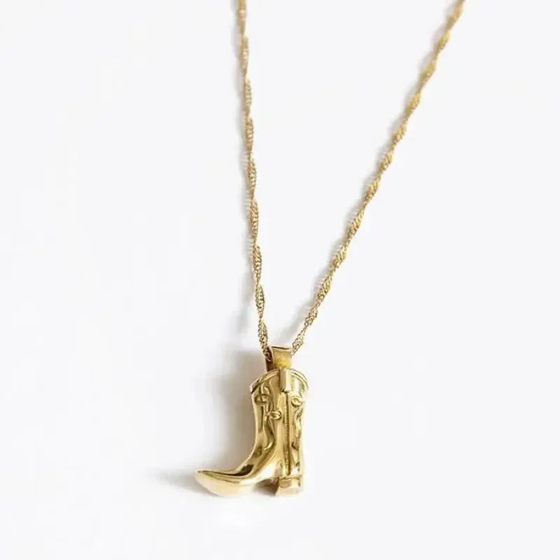 Cowgirl Boot Necklace