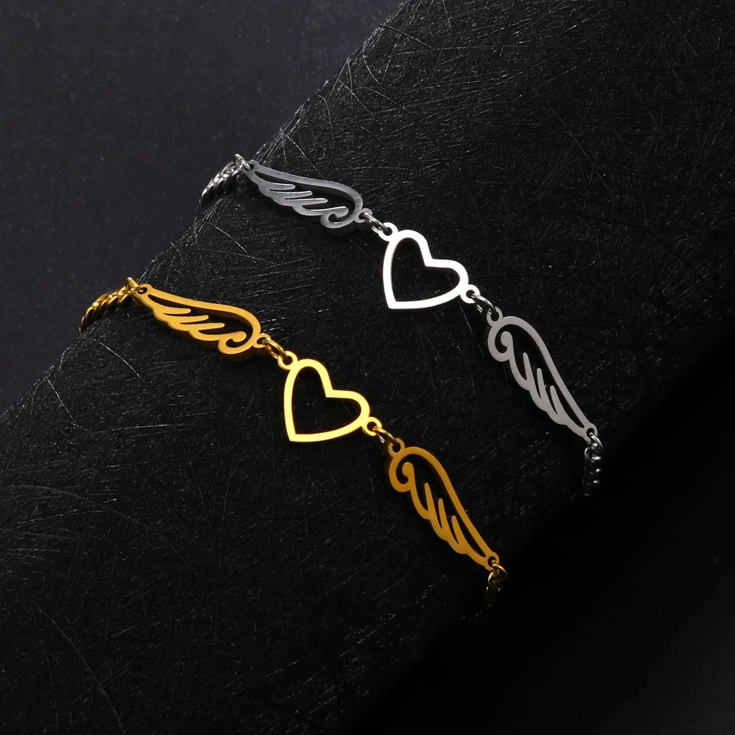 Heart & Wing Anklet