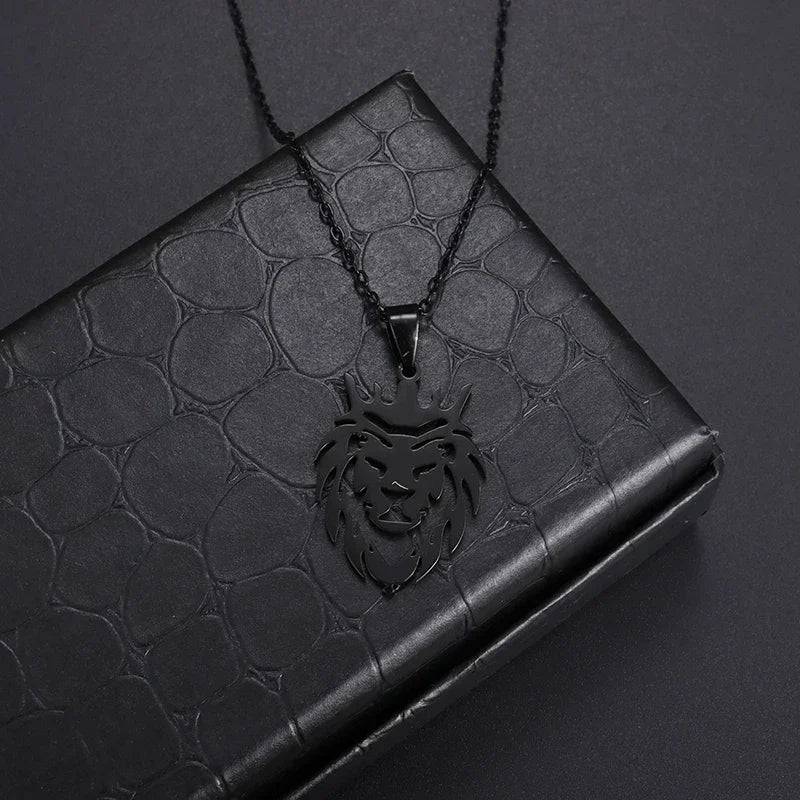 Lion Heart Pendant Necklace