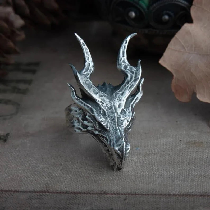 Dragon Head Adjustable Ring