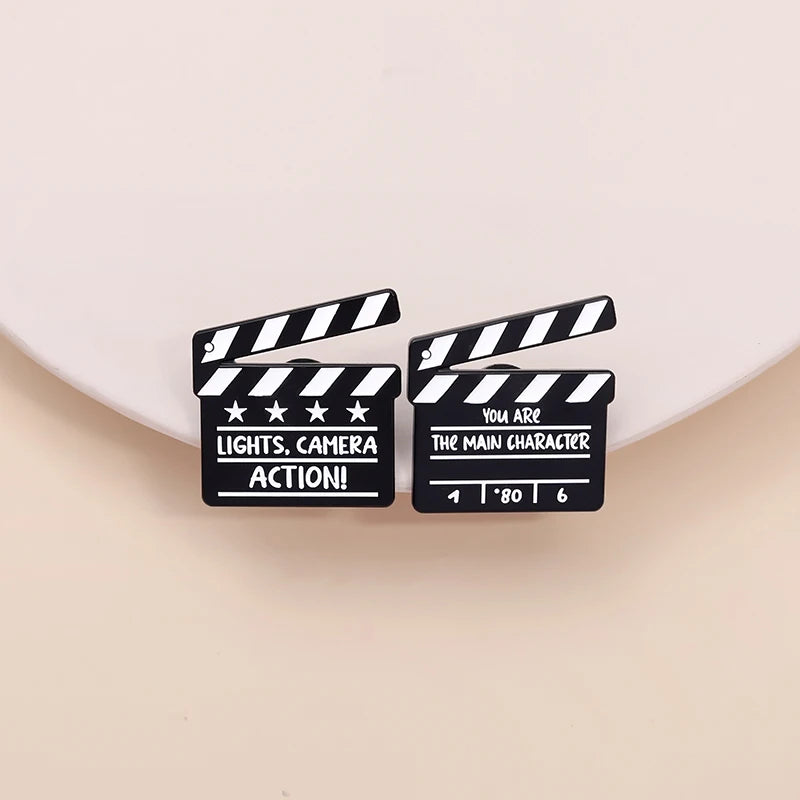 Lights Camera Action Pins