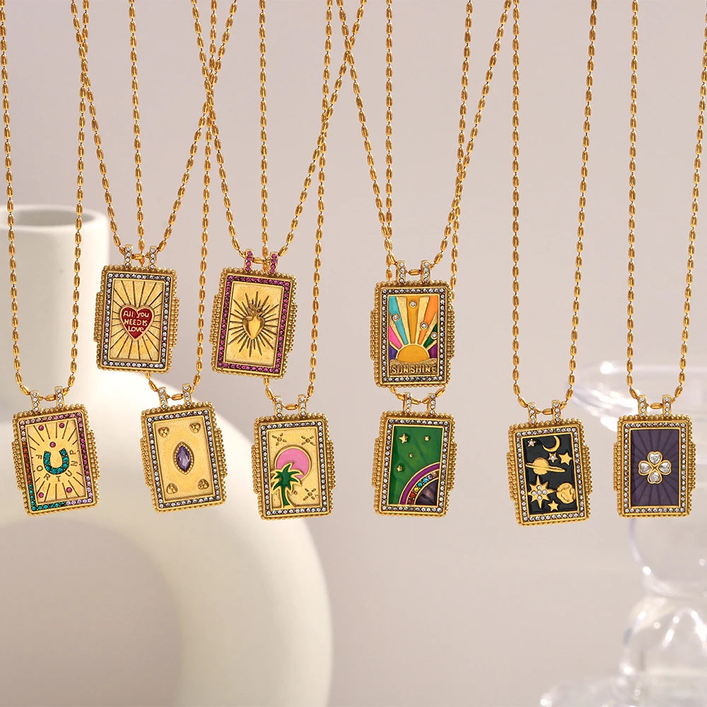 Zircon Pendant Necklace