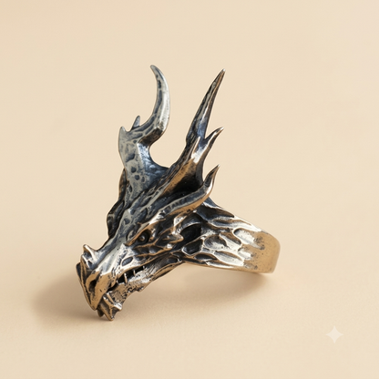Drachenkopf verstellbarer Ring