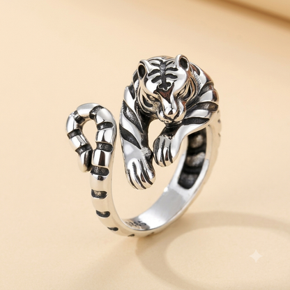 Vintage Tiger Head Ring