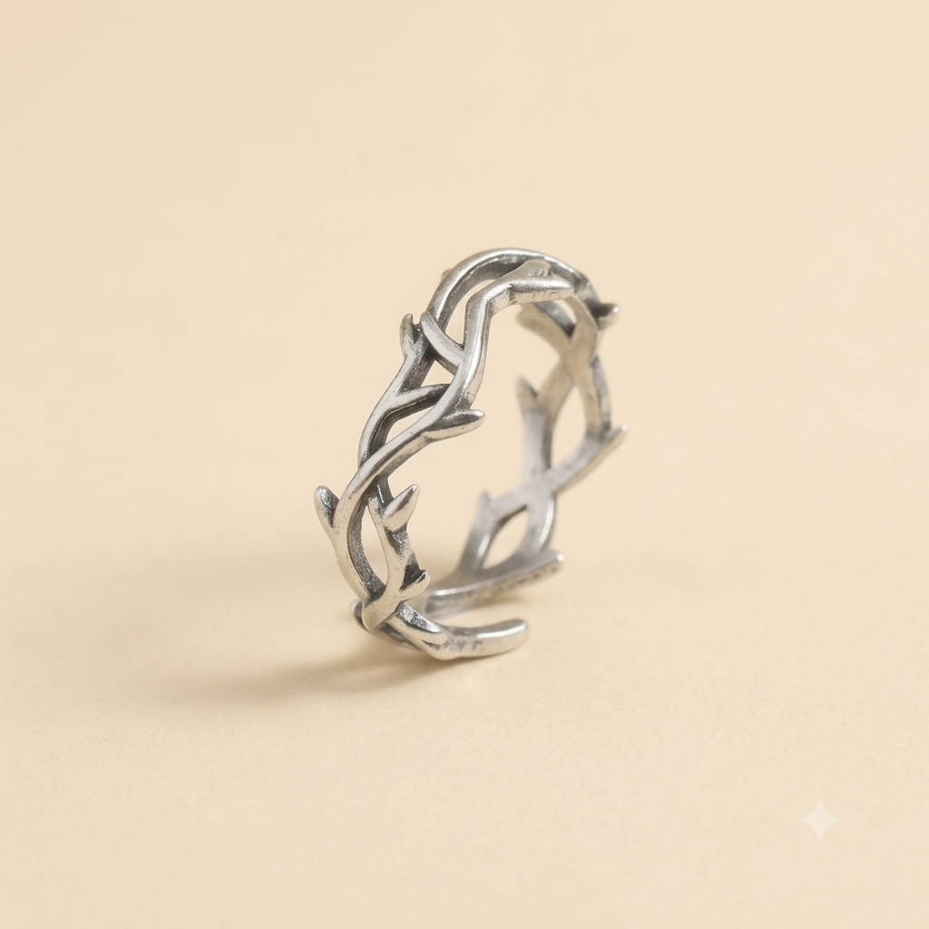 Ring mit unregelmäßigen Dornen