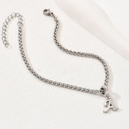 Custom Initial Anklet