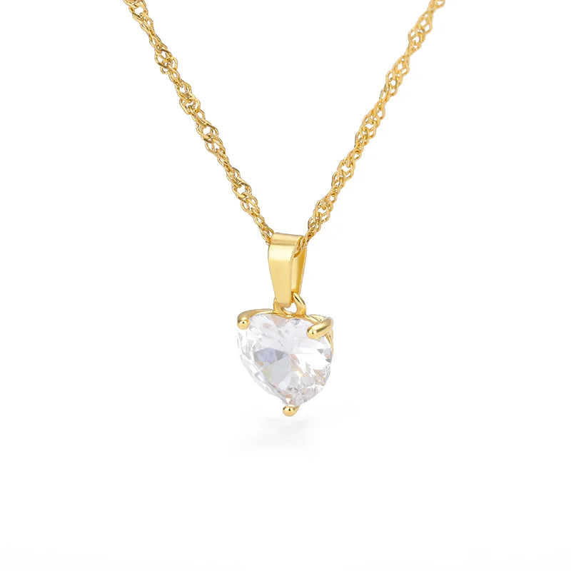 Stone Heart Necklace