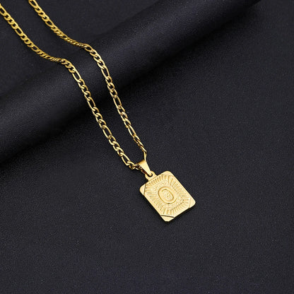 Initial Letter Pendant Necklace
