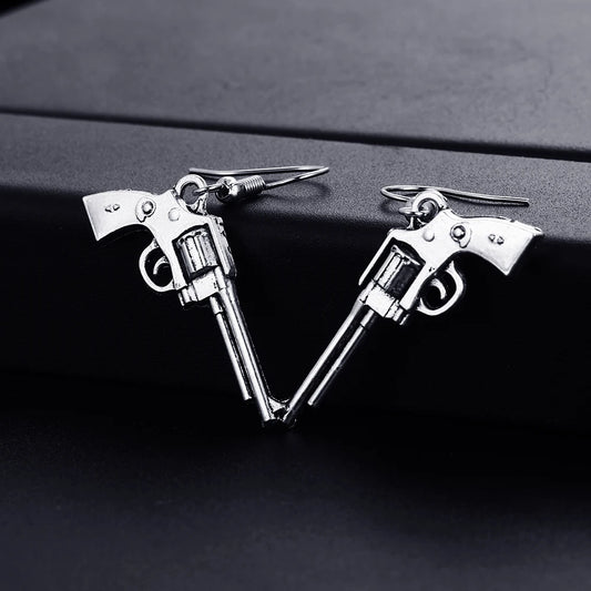 Wild West Revolver Earrings