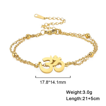 Lucktune OM Symbol Anklet