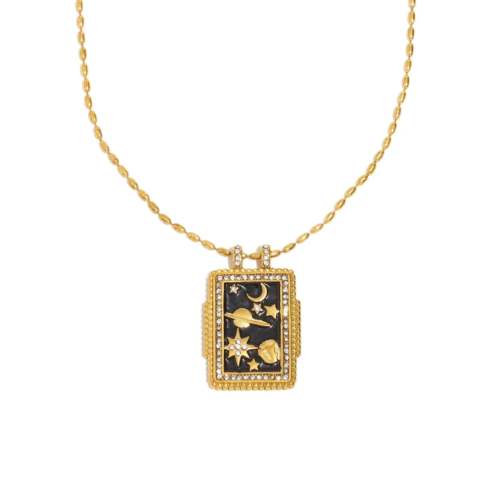 Zircon Pendant Necklace