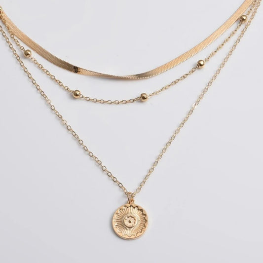 Triple-Layer Chain Necklace