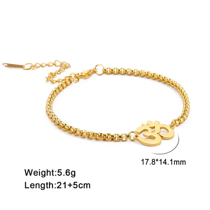 Lucktune OM Symbol Anklet
