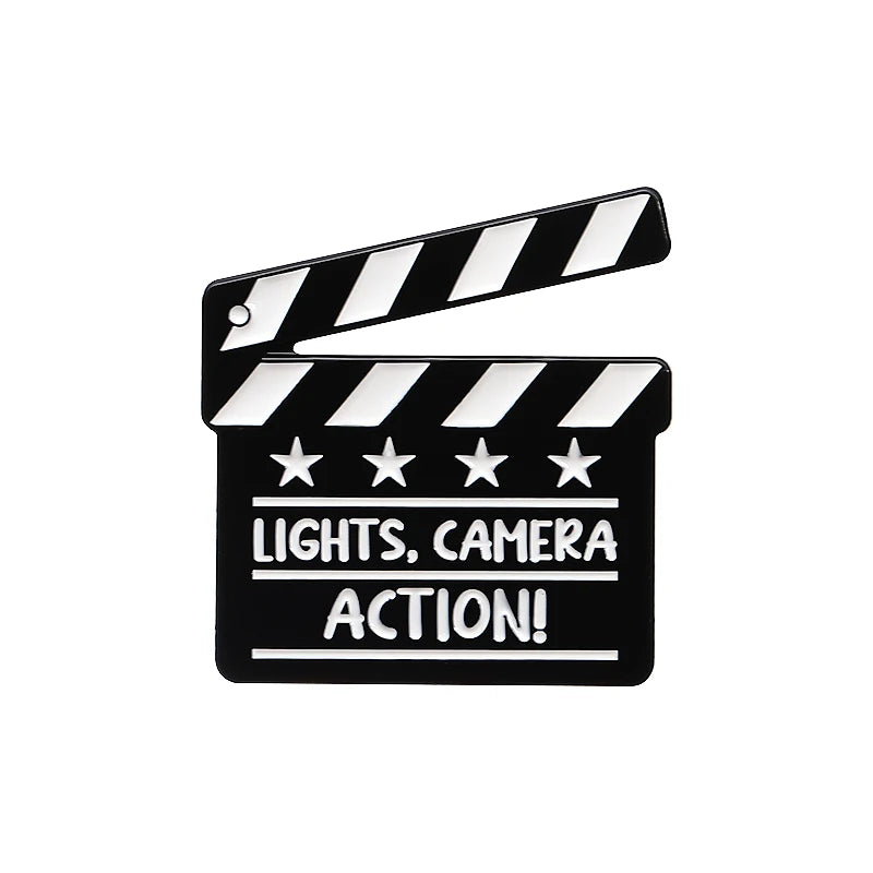 Lights Camera Action Pins