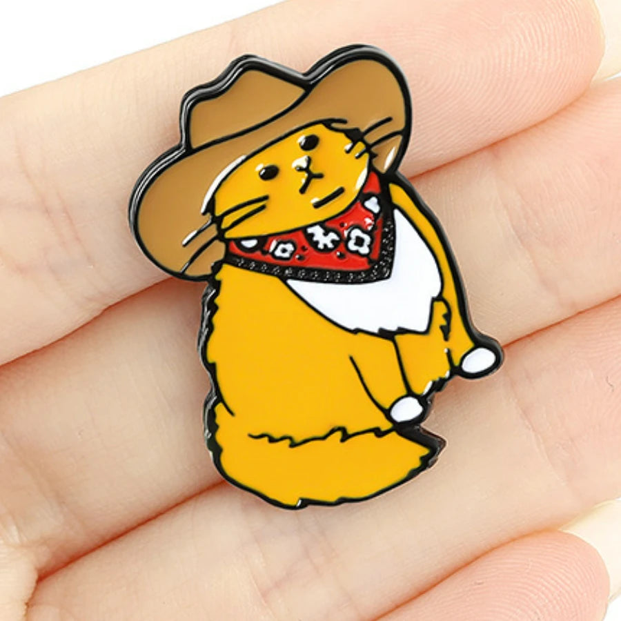 Cowboy Kitty Pin Badge