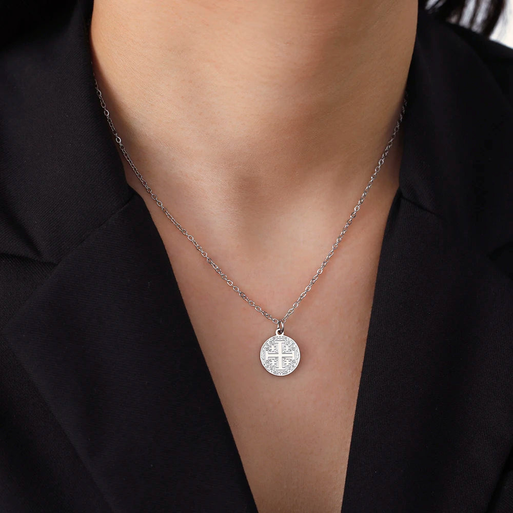 Judaism Jerusalem Cross Necklace