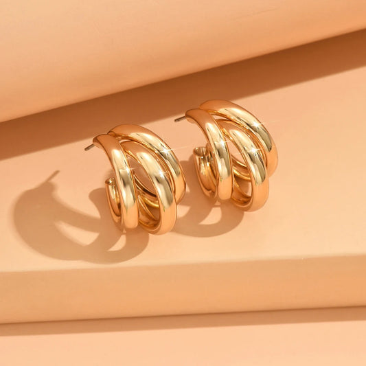 Hoop Cluster Earrings