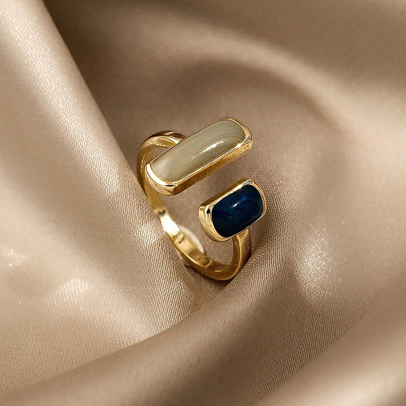 Gemstone Duo Ring