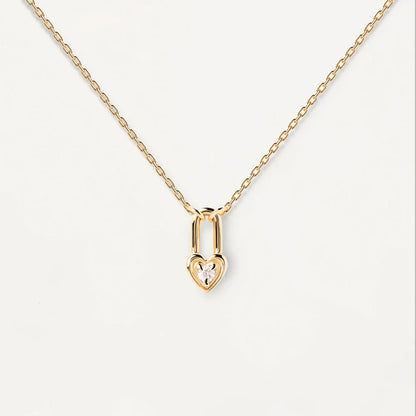 Lover's Padlock Pendant